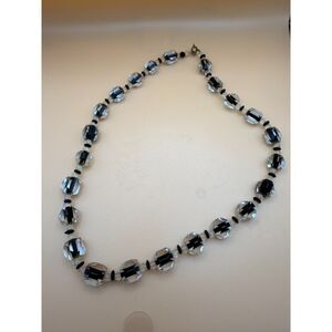 Faceted Crystal Necklace - Deco 1920s.